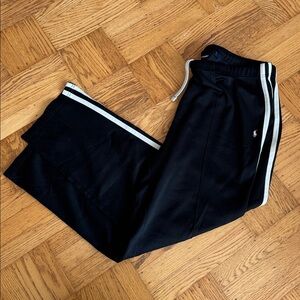 POLO by Ralph Lauren black and White Striped Track Pants Large Polo vintage XL
